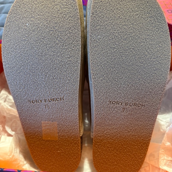 TORY BURCH CHARM MULE NATION SUEDE in RIVER ROCK - Picture 3 of 5